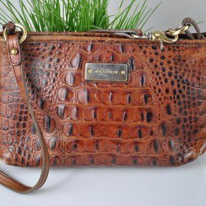 Croc Leather Mini Handbag Brahmin